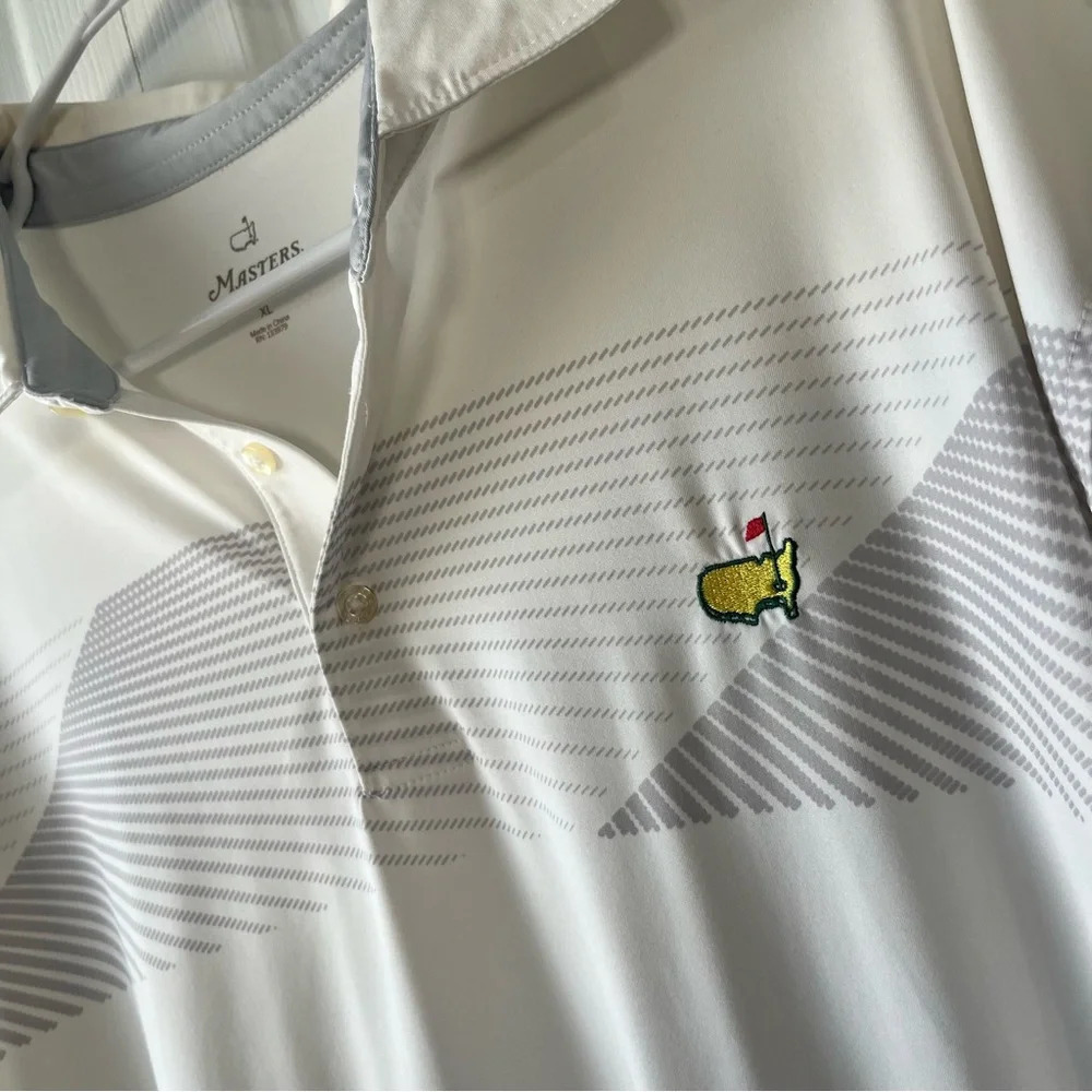 MASTERS Performance Mens XL White Golf Polo Shirt Short Sleeved - Picture 2 of 4